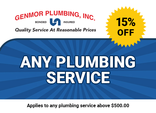15% off any plumbing service