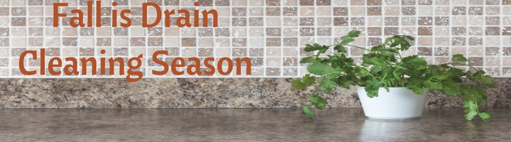 Fall is drain cleaning season banner image