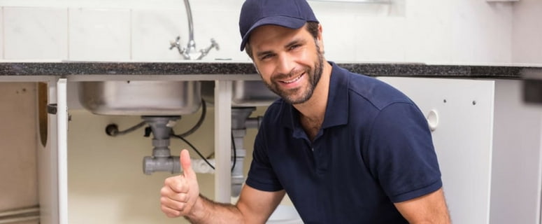 A garbage disposal helps this man stay positive and smile